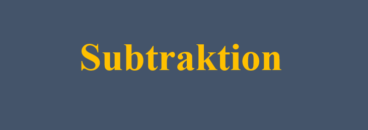 Subtraktion