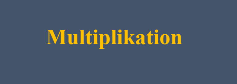 Multiplikation