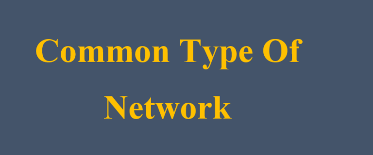 Common Type of Network