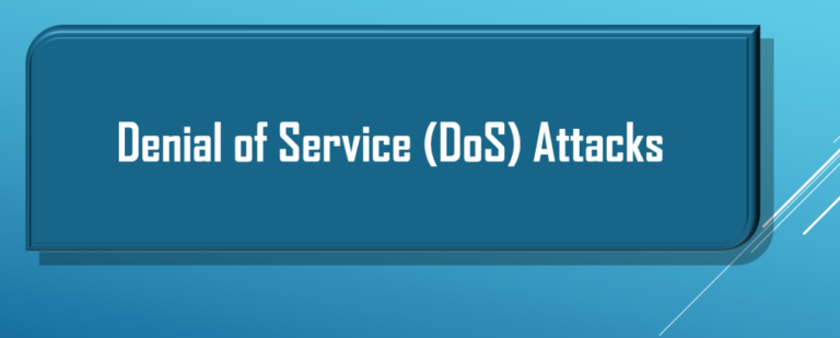 Denial of Service (DoS) Attacks